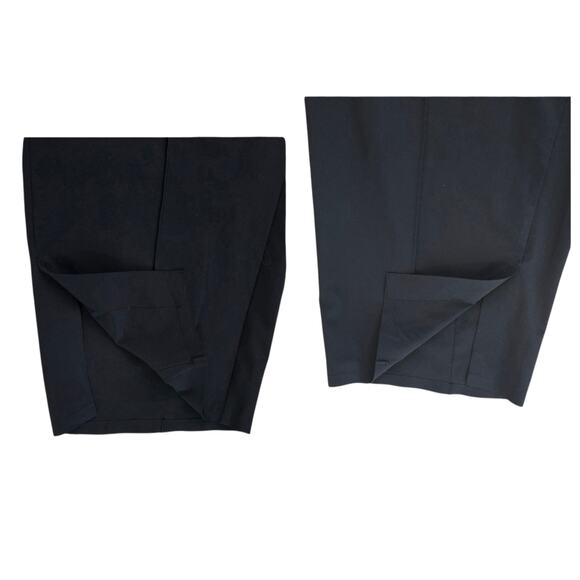 Athleta Vienna Slim Pants Black sz 18 Zipper Pockets 30" inseam Pull-on - Picture 9 of 10